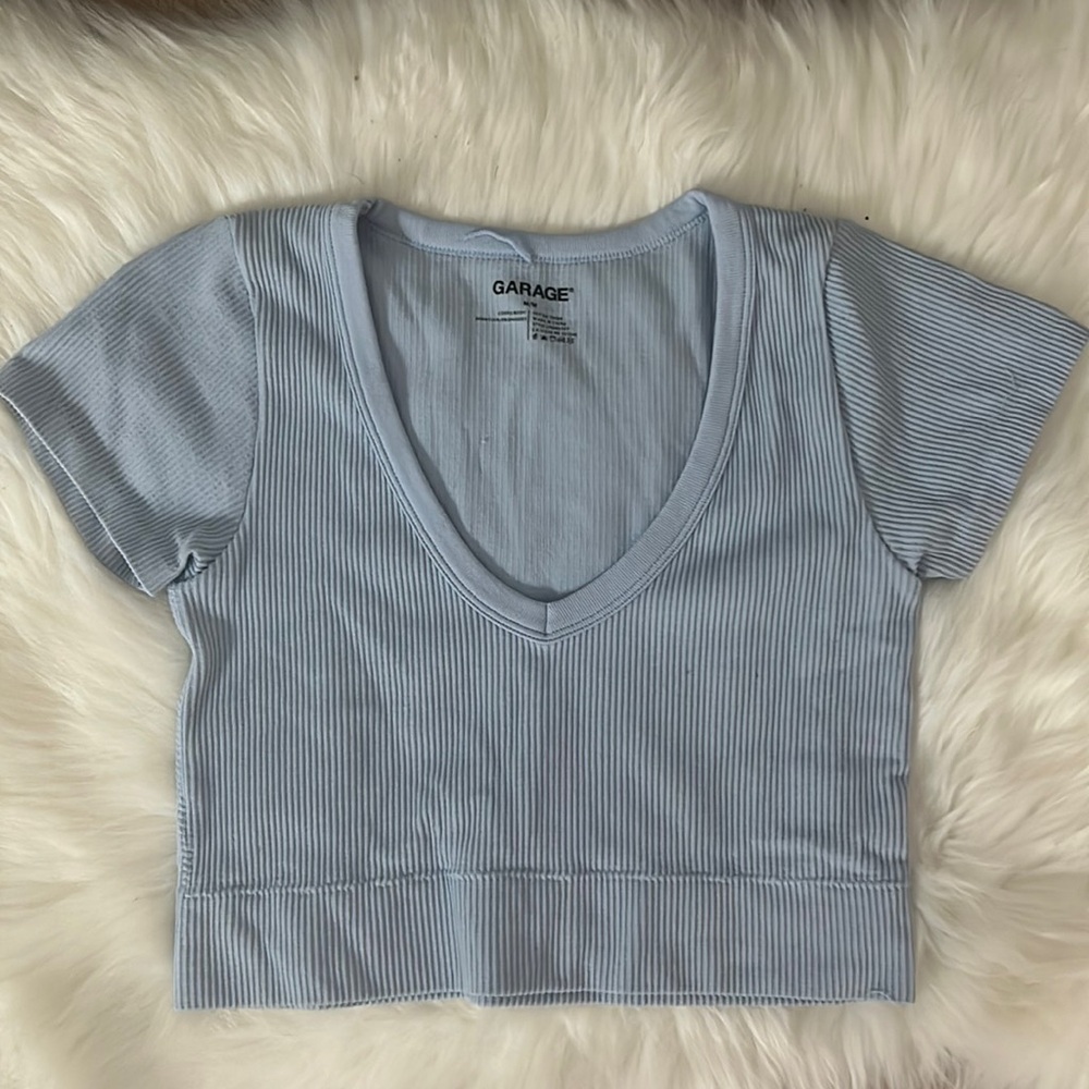 Baby blue garage top
